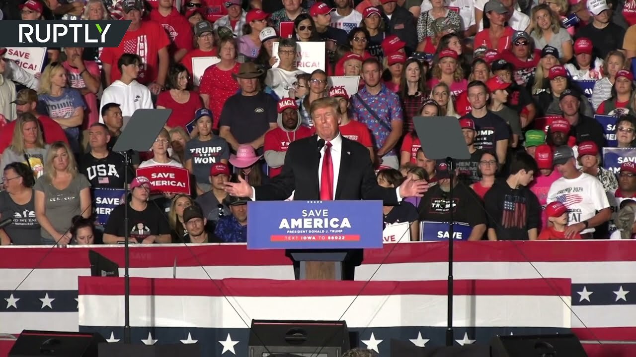 ‘We’re going to take back America’ – Trump at ‘Save America’ rally in Iowa