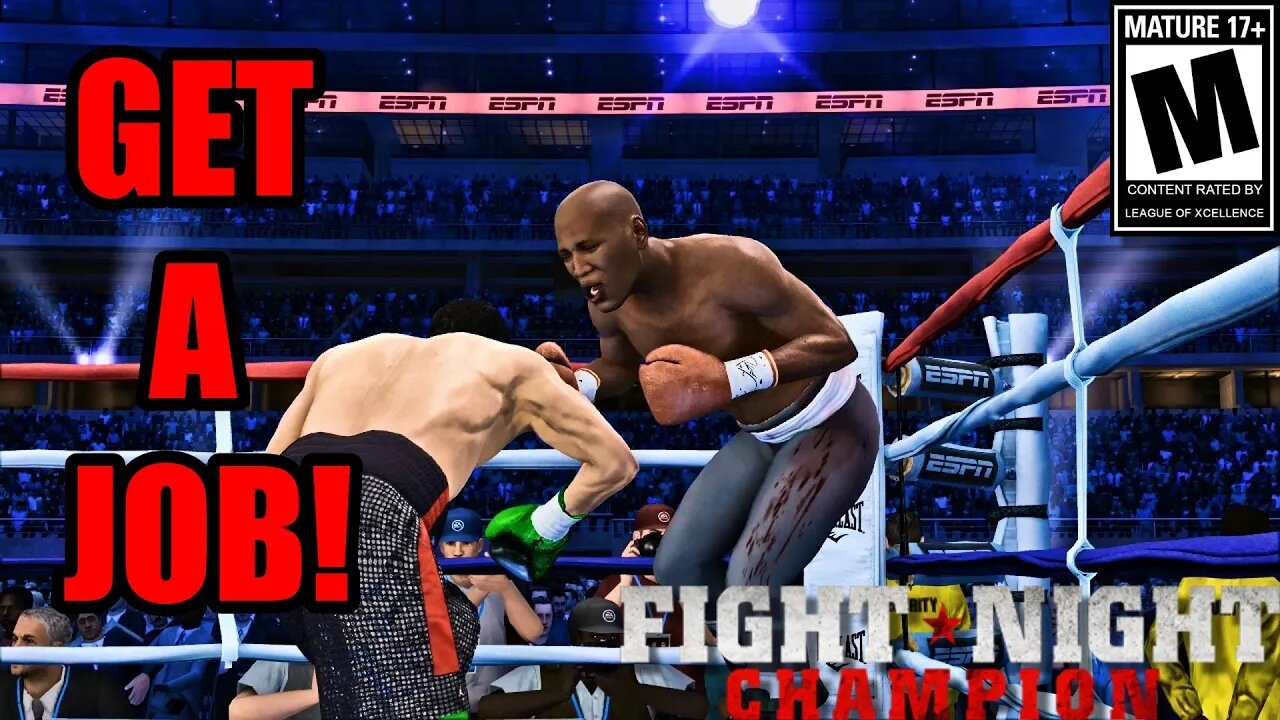 TRASH TALKING SPAMMER NEEDS TO GROW UP AND GET A JOB!!-Fight Night Champion Trash Talk