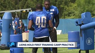 Lions hold first training camp practice