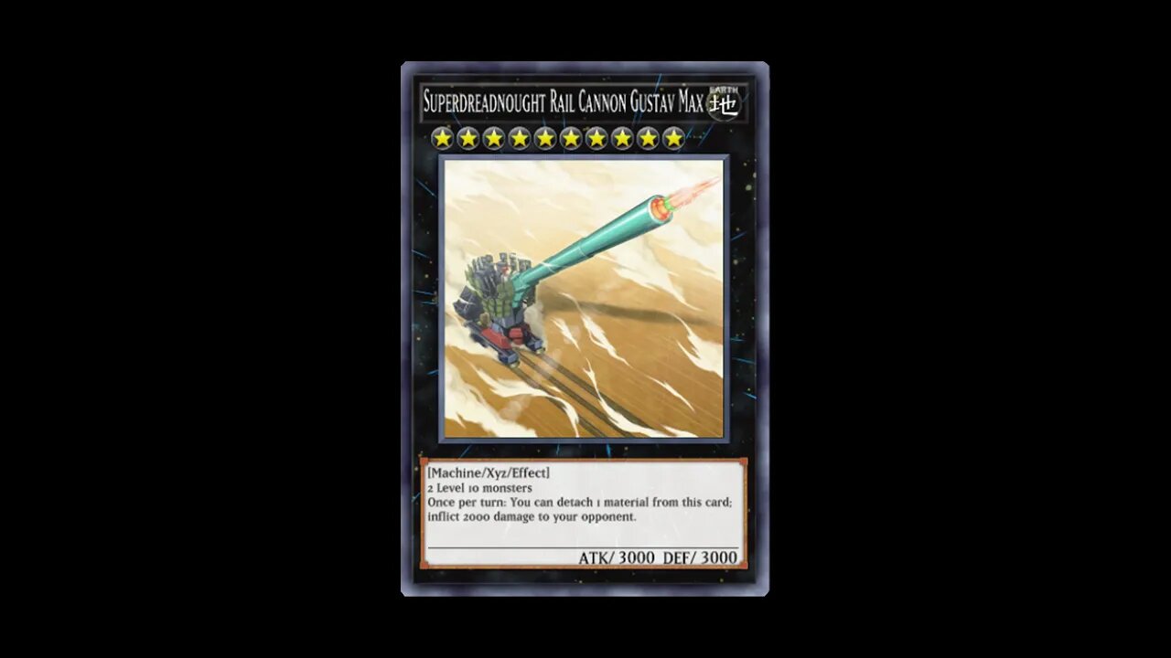 Yu Gi Oh! Superdreadnought Rail Cannon Gustav Max