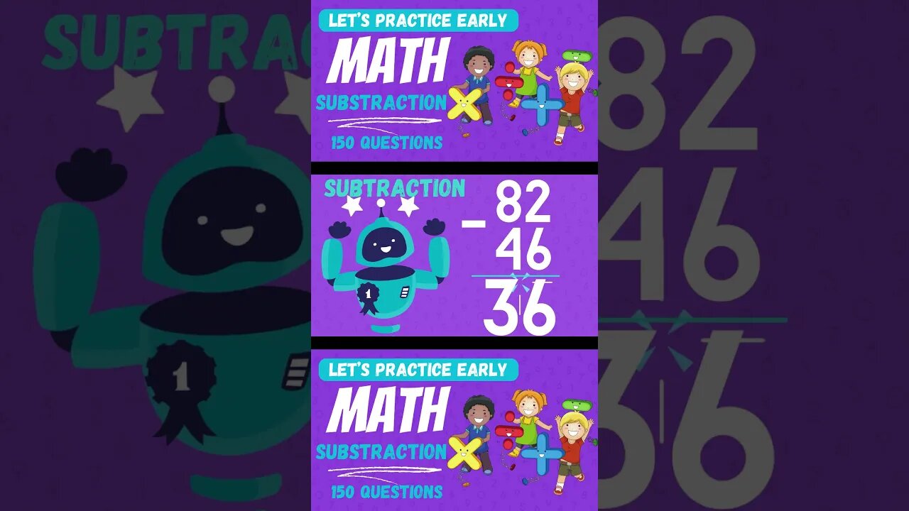 Math Subtraction Challenge for kids