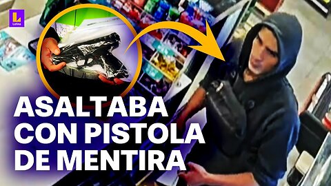 Capturan a alias 'Apretón' en San Juan de Miraflores: Asaltaba minimarkets con pistola de plástico
