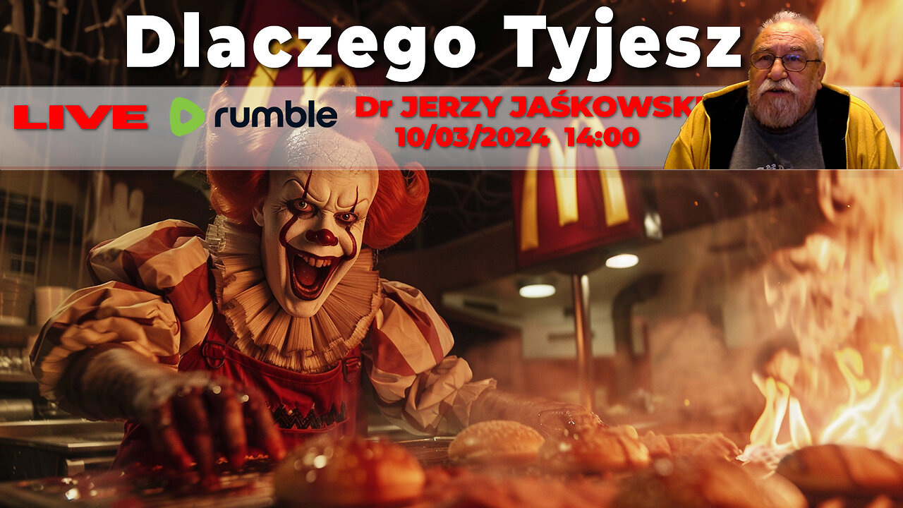 10/03/24 | LIVE 14:00 CST Dr JERZY JAŚKOWSKI - Dlaczego Tyjesz