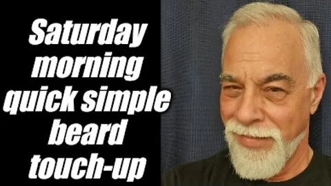Quick Saturday morning beard touch up
