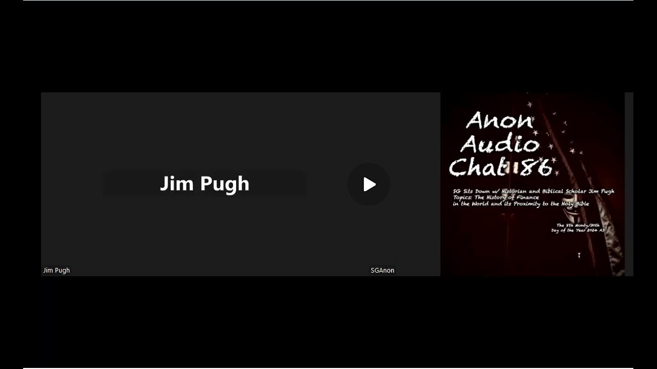 8/30/2024 | SG ANON Sits Down w/ Bible Historian and Finance Expert Jim Pugh