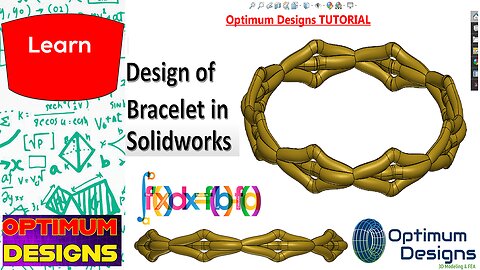 Solidworks~How to design #bracelet in #solidworkstutorial