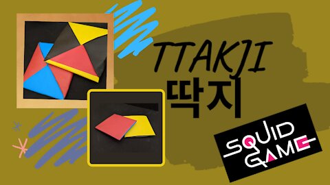 Must watch!! Tutorial Making Ttakji, Trending Korean Paperflip Game - like in Squid Game