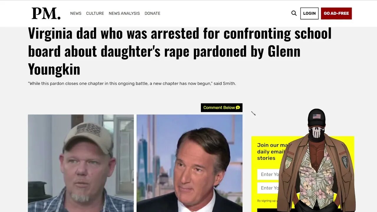 Gov. Glenn Youngkin Pardons Virginia Dad, Who's Daughter Was Assaulted In School Bathroom.
