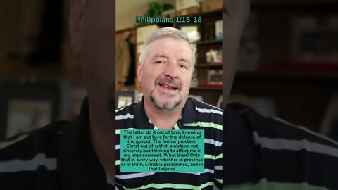 You Can Learn the Bible - Philippians #8 - 1:16-18 - #shorts