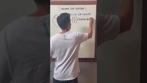 VOLUME DE UMA ESFERA #shorts