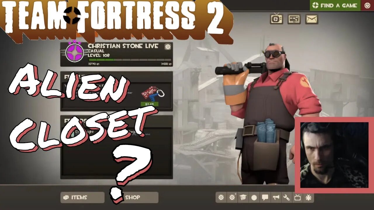 TF2 "Grey Femboy Alien Slayer Closet Concert!" Christian Stone LIVE! Team Fortress 2
