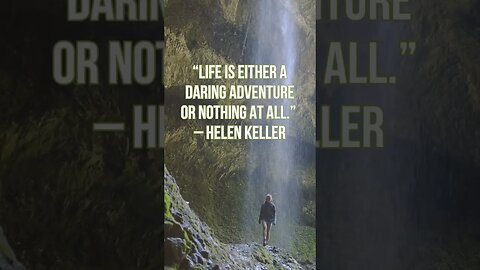A Daring Adventure #helenkeller #quoteoftheday #quotes #inspiration #motivation
