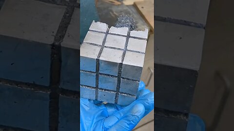 I Cast a Metal Rubix Cube 😱 #rubixcube #cubing #amazing #diy