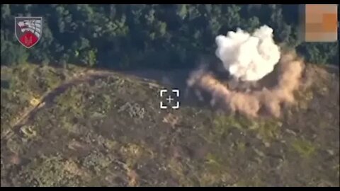 Ukrainian drones and artillery working together