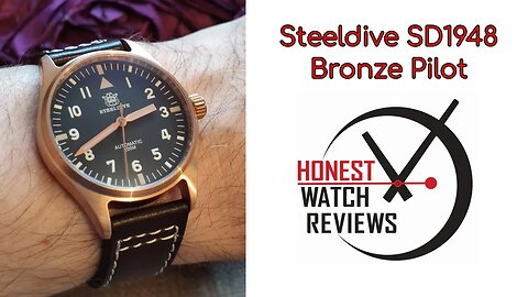 Steeldive SD1948 (SD1940) Bronze Pilot 🛩️ Flieger Dive Honest Watch Review #HWR