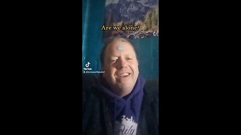 Are we alone?