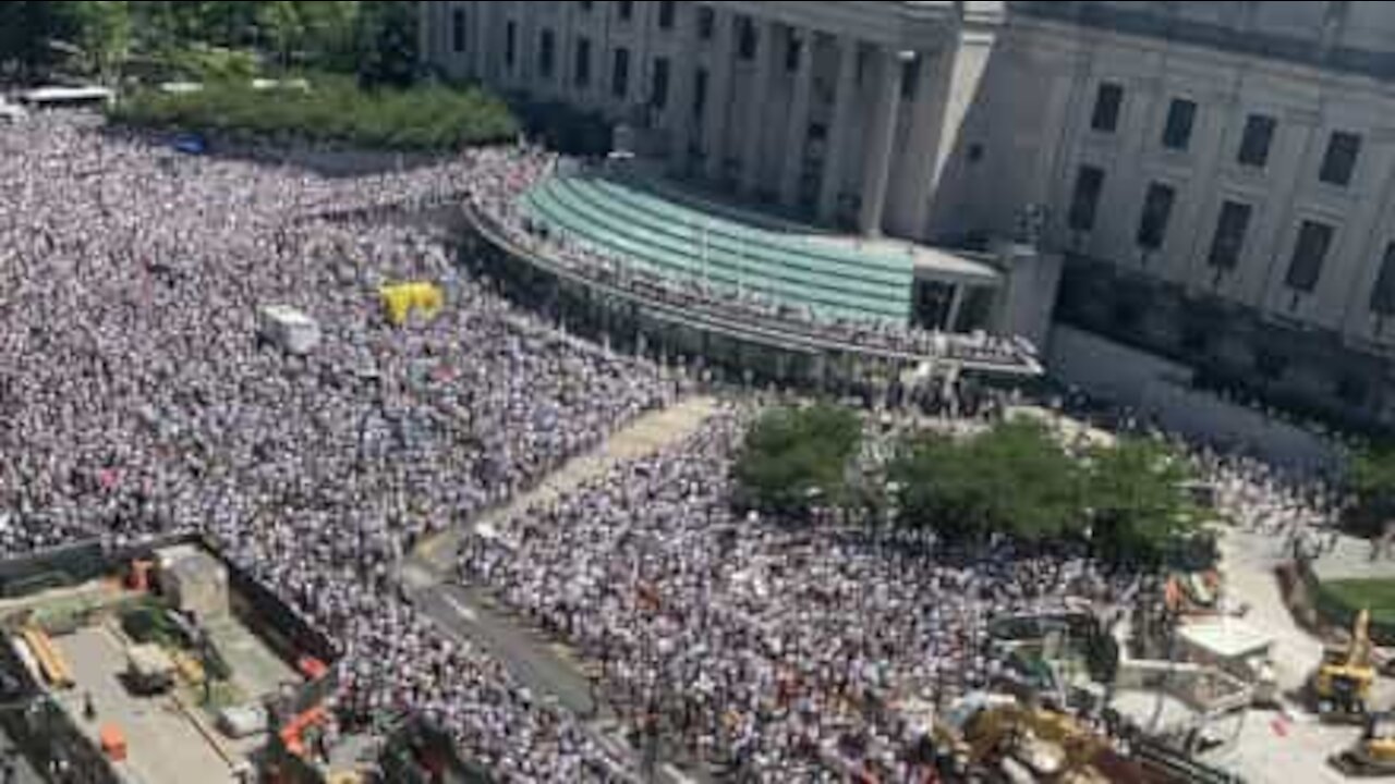 La foule se mobilise pour "Black Trans Lives Matter", à New York