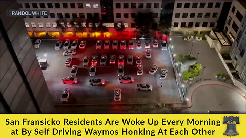 San Fransicko Residents Are Woke Up Every Morning at By Self Driving Waymos Honking At Each Other