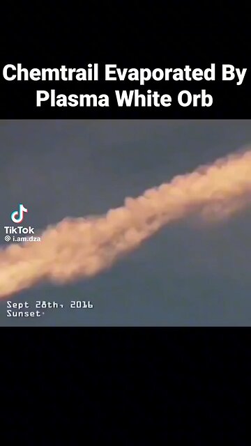 Watch An Orb Disappear A Chemtrail !!!