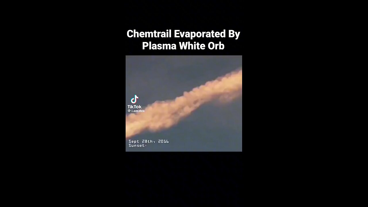 Watch An Orb Disappear A Chemtrail !!!