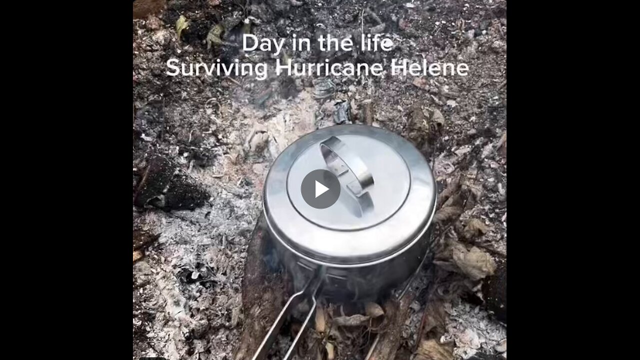 A woman in Old Fort, North Carolina is living like a survivalist following the hurricane...