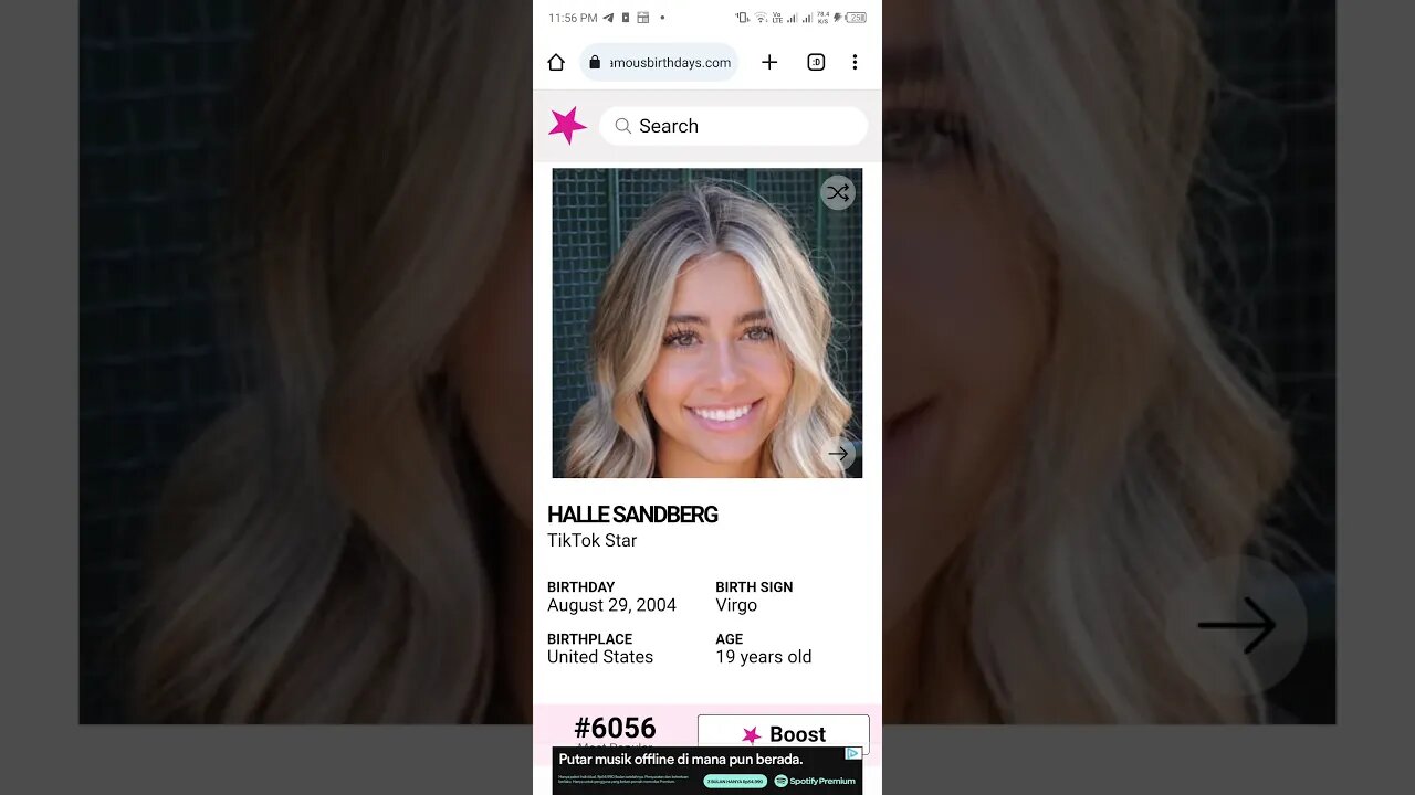 HAPPY 19 BIRTHDAY HALLE SANDBERG