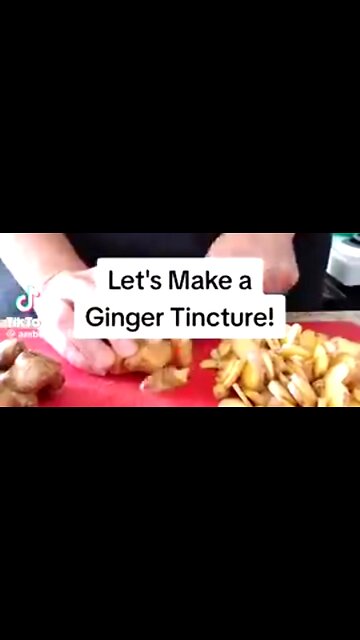 MAKING GINGER TINCTURE 💖