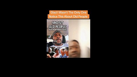 Glad I Wasn't The Only One That Notice This About Old People