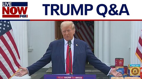 Trump takes extended Q&A from reporters after news conference at Bedminster | LiveNOW from FOX