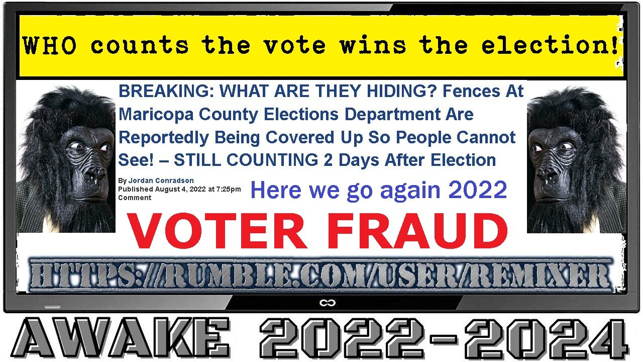 Here We Go Again VOTER FRAUD 2022