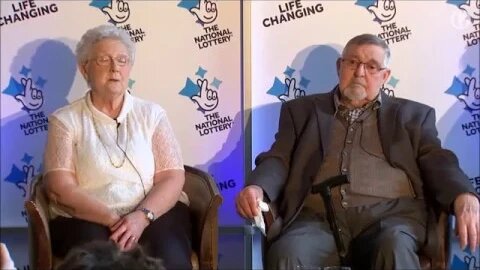 UK's oldest lottery winners claim £18 million jackpot
