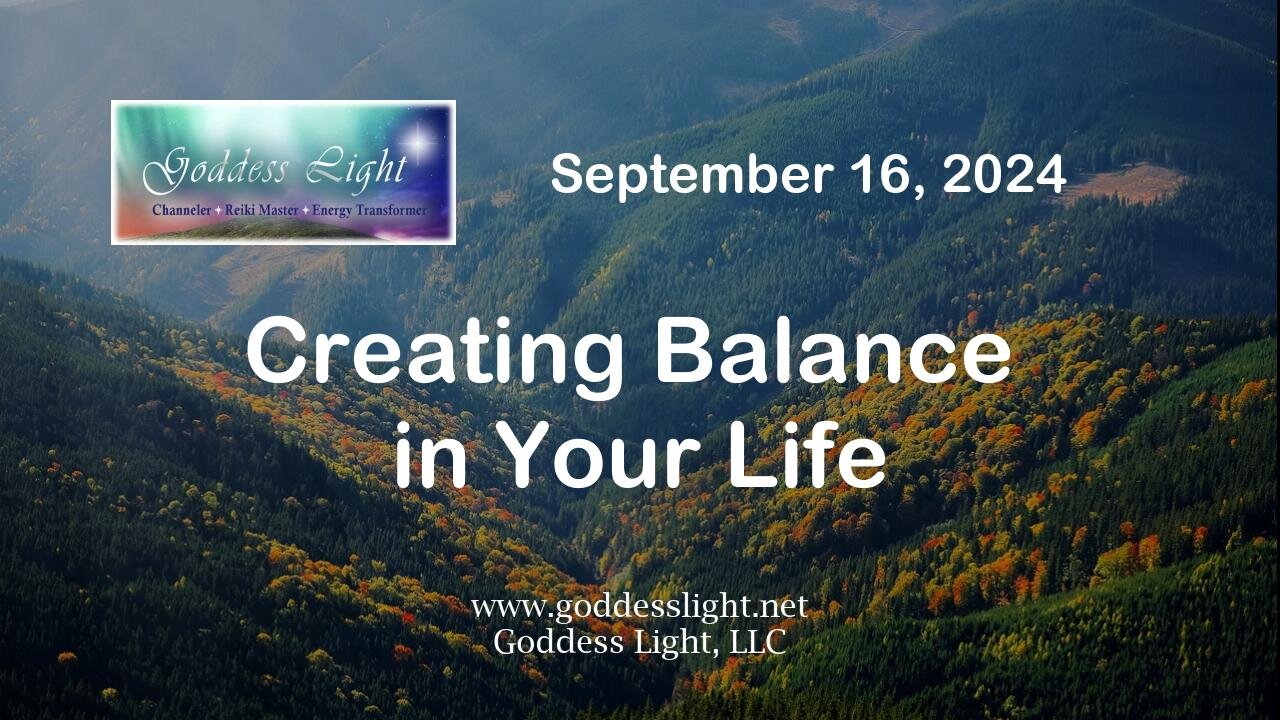 09-16-24 Creating Balance in Your Life