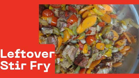 Refrigerator Stir Fry with Rib Meat.