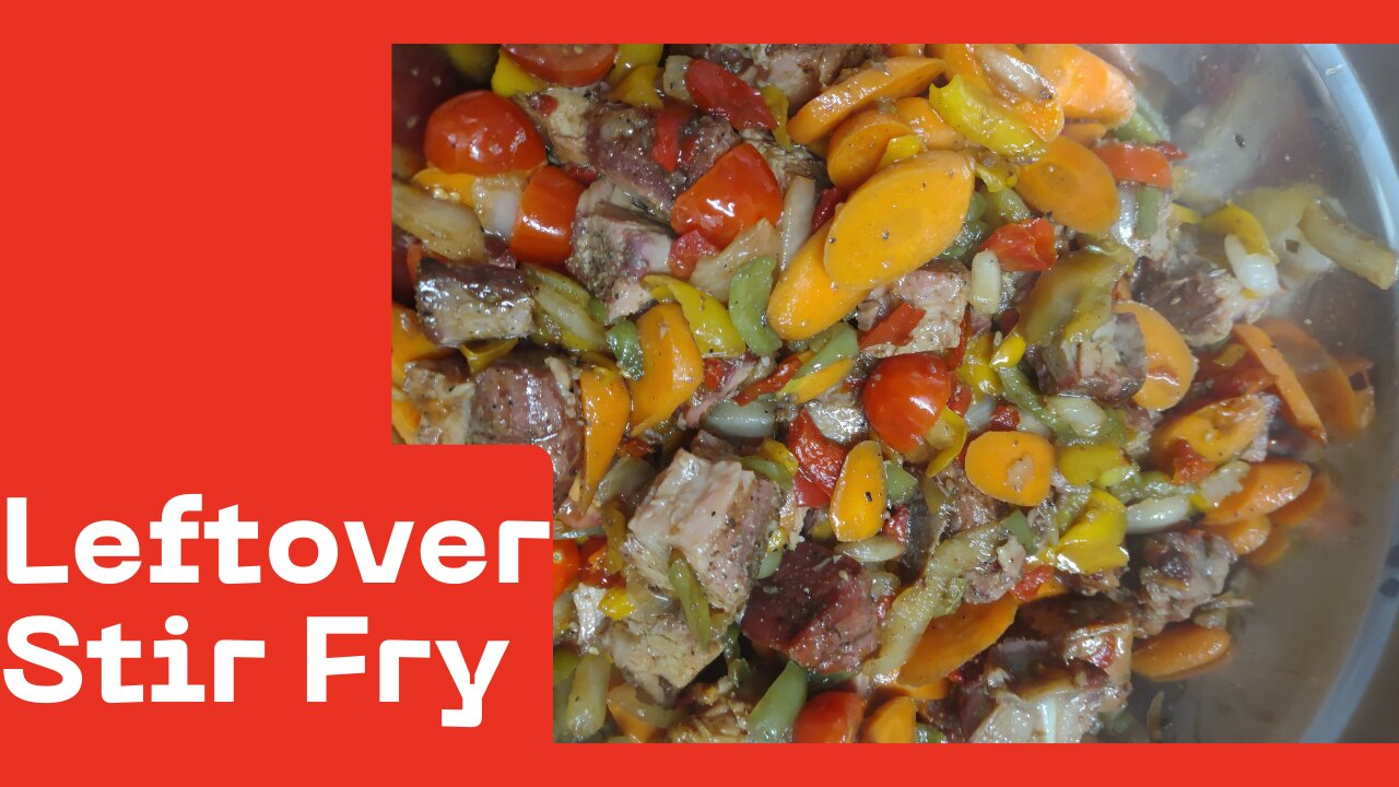 Refrigerator Stir Fry with Rib Meat.