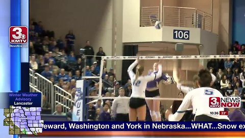 Washington sweeps Creighton volleyball, Bluejays knocked out of the NCAA Tournament