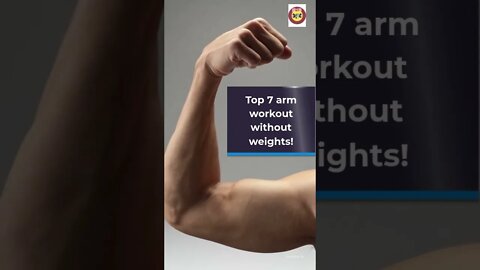 Top 7 ways to build your arms without weights #shorts