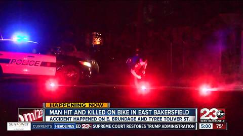 Man killed in East Bakersfield hit and run crash