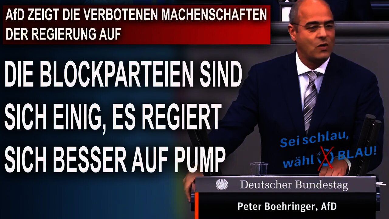 BÖHRINGER ZEIGT DIE VERBOTENEN MACHENSCHAFTEN DER REGIERUNG AUF, PETER BOEHRINGER AfD