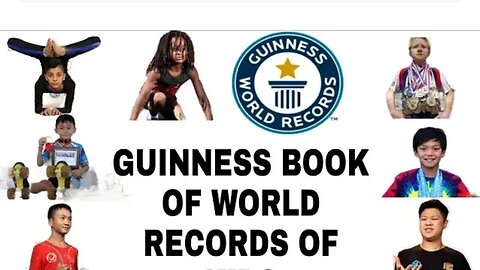 Guinness book of world records of kids