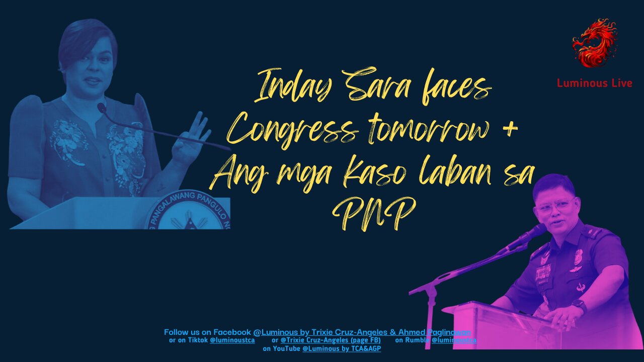 Inday faces Congress anew + Mga kasong hinaharap ng PNP