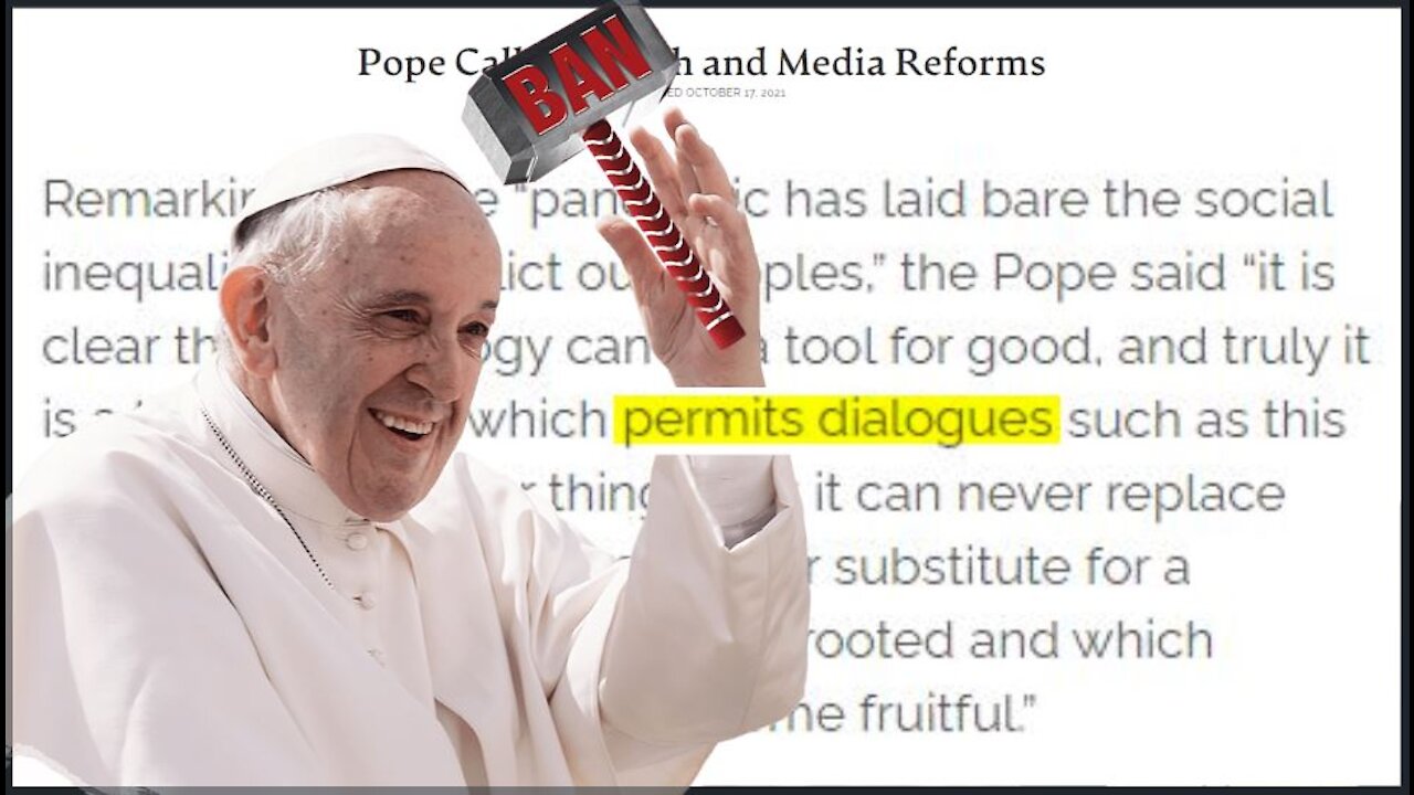 Church Of WOKE: Panicked Pope Francis Wants To Silence ANTI-PEDO 'Conspiracy Theorists'
