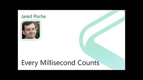 2021 Data.SQL.Saturday.LA presents: Every Millisecond Counts