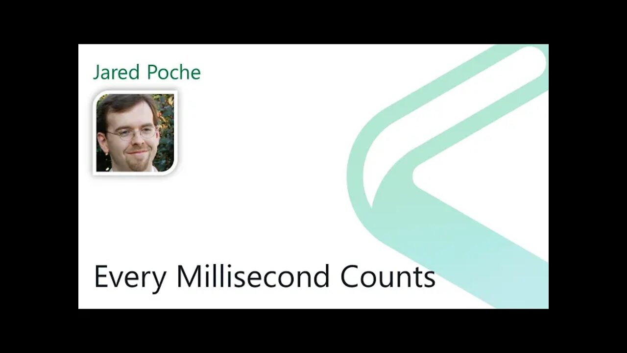 2021 Data.SQL.Saturday.LA presents: Every Millisecond Counts