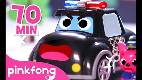[TV for Kids] 🚨🚓 Police Car to the Rescue! | + More Car Songs | Pinkfong Songs for Kids