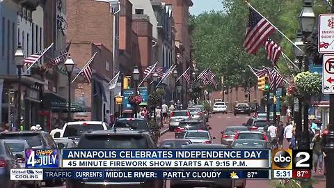 Annapolis celebrates Independence Day with fireworks show