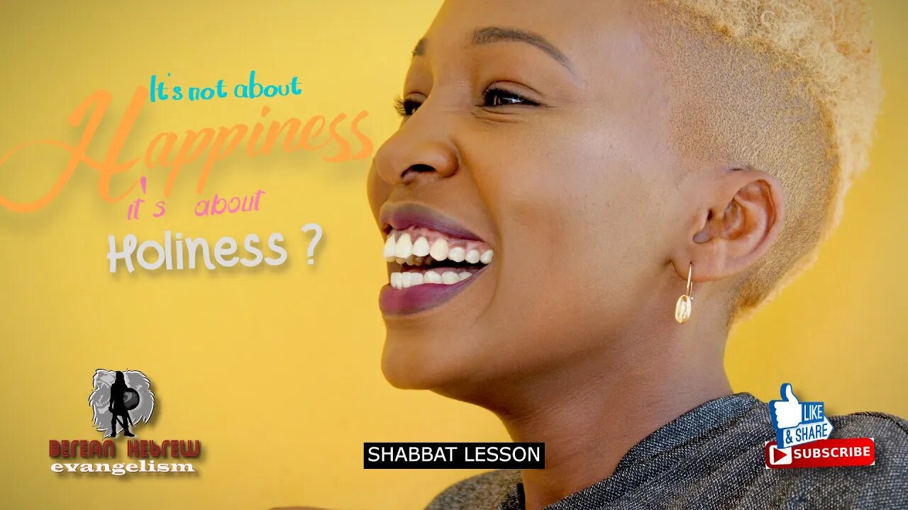 HAPPINESS OR HOLINESS ? | WHICH SHOULD I PURSUE | HEBREW FAITH