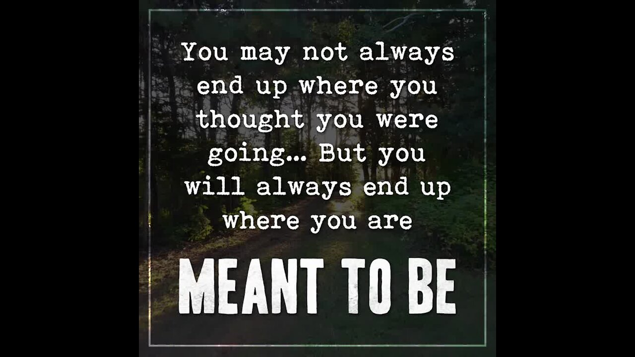 Where you are meant to be [GMG Originals]