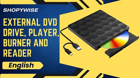 External DVD Drive, player, burner and reader