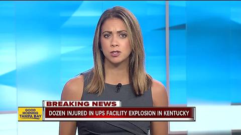 Explosion damages UPS freight hub in Kentucky, at least a dozen injured