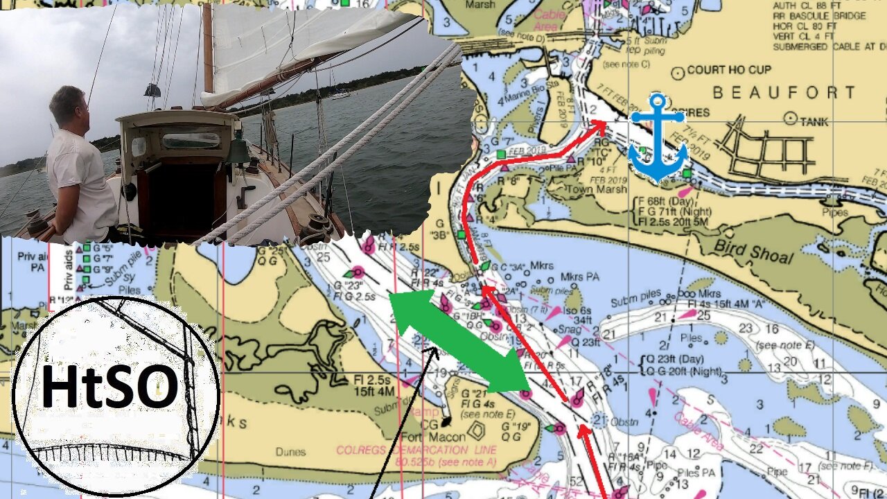 In and Out of Beaufort Under Sail; to Cape Hatteras | Ep. 259